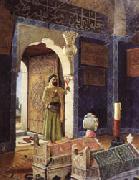 Osman Hamdy Bey Old Man before Children's Tombs Germany oil painting artist